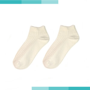WA0001-純棉短襪素色款(米色)